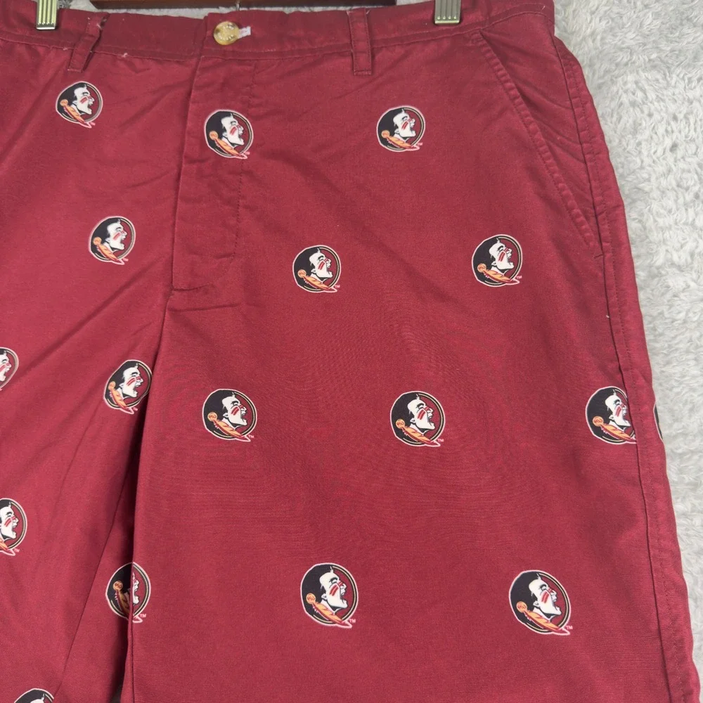 Florida State FSU Mens Ovation Game‎ Golf Shorts Garnet Size 36 - Picture 2 of 8